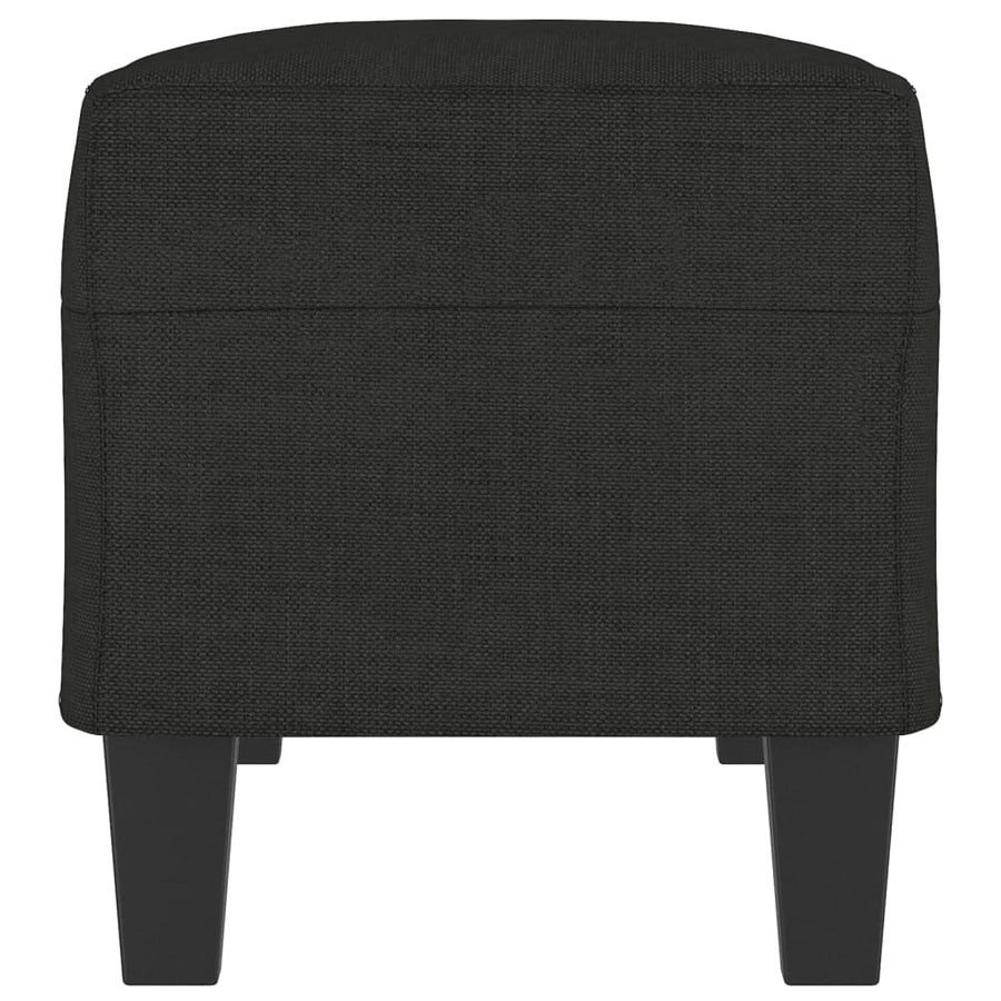 Bankje 100x35x41 cm stof zwart