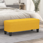 Bench 100x35x41 cm fabric light yellow