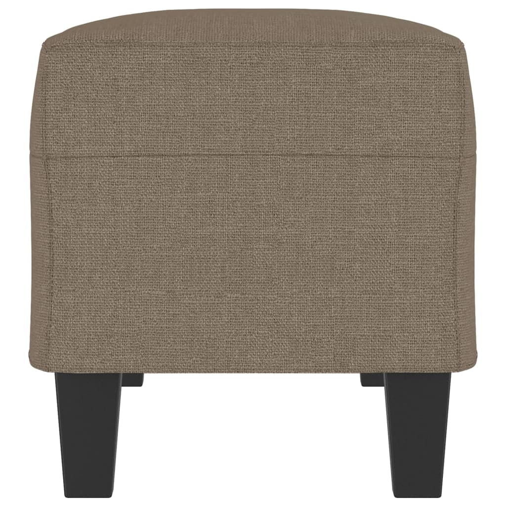 Bankje 100x35x41 cm stof taupe