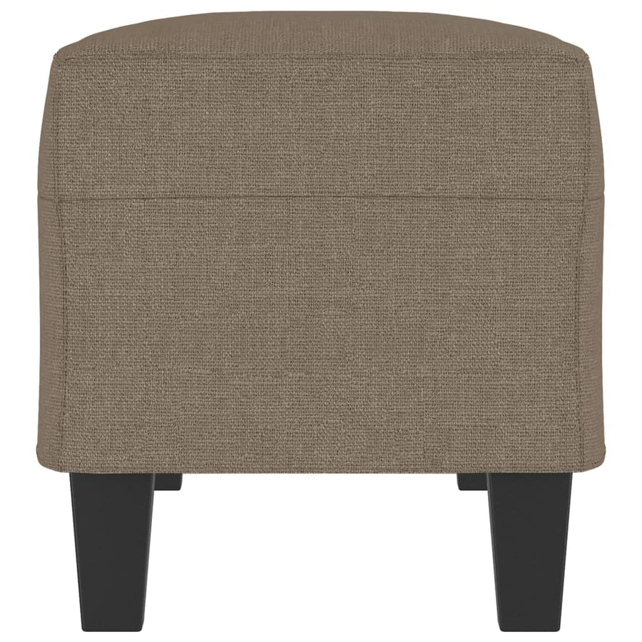 Bankje 100x35x41 cm stof taupe