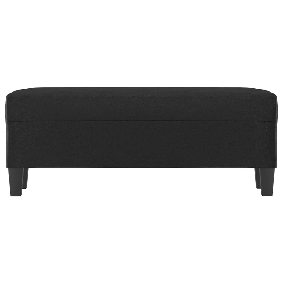Bankje 100X35X41 Cm Kunstleer Zwart
