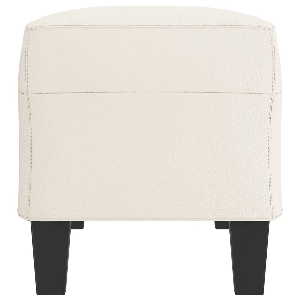 Bankje Kunstleer Kleurig 100 x 35 x 41 cm crème