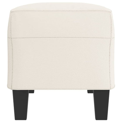 Bankje Kunstleer Kleurig 100 x 35 x 41 cm crème