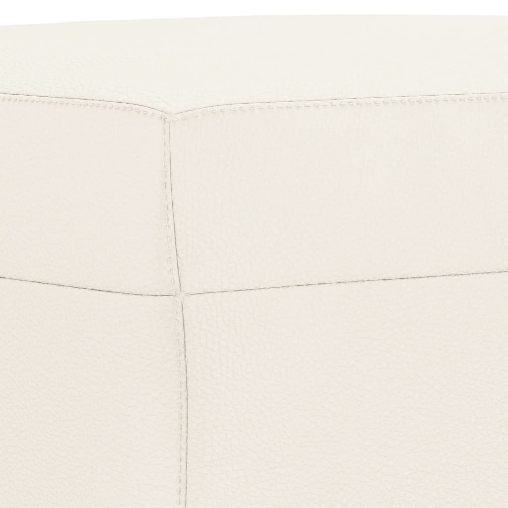 Bankje Kunstleer Kleurig 100 x 35 x 41 cm crème