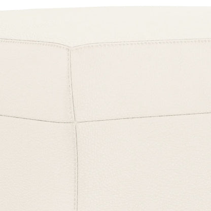 Bankje Kunstleer Kleurig 100 x 35 x 41 cm crème