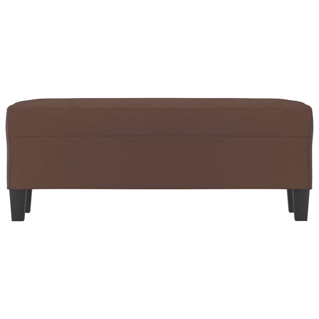 Bankje 100X35X41 Cm Kunstleer Bruin