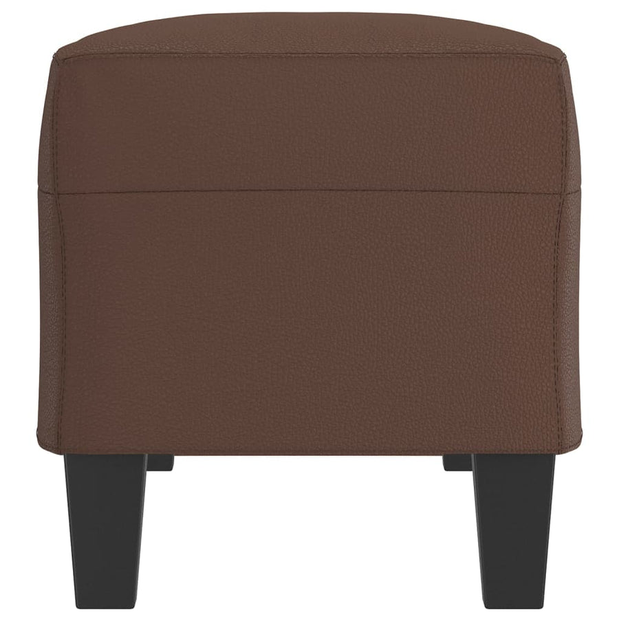 Bankje 100X35X41 Cm Kunstleer Bruin