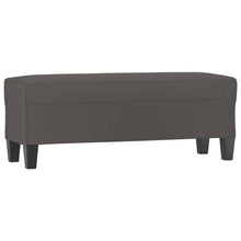 Bankje 100X35X41 Cm Kunstleer Grijs