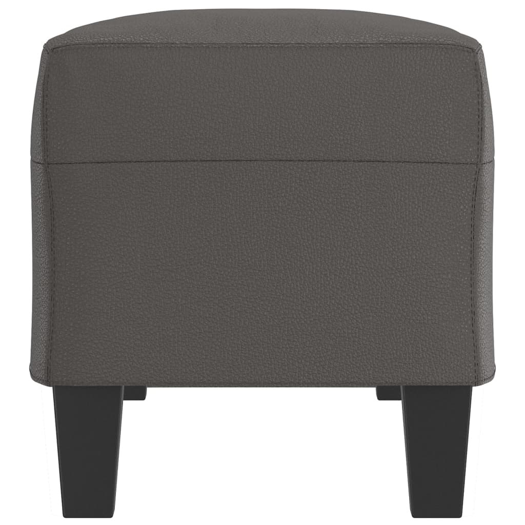 Bankje 100X35X41 Cm Kunstleer Grijs