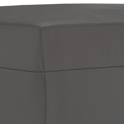 Bankje 100X35X41 Cm Kunstleer Grijs