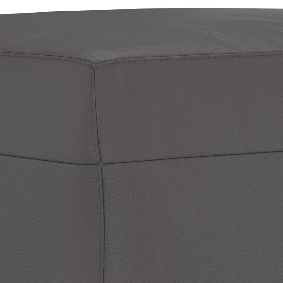 Bankje 100X35X41 Cm Kunstleer Grijs