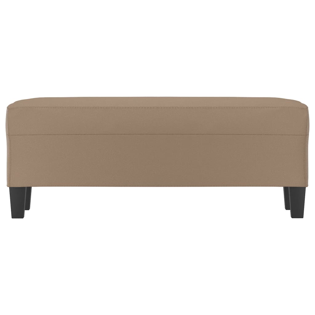 Bankje Kunstleer Kleurig 100 x 35 x 41 cm Cappuccino