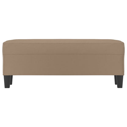 Bankje Kunstleer Kleurig 100 x 35 x 41 cm Cappuccino