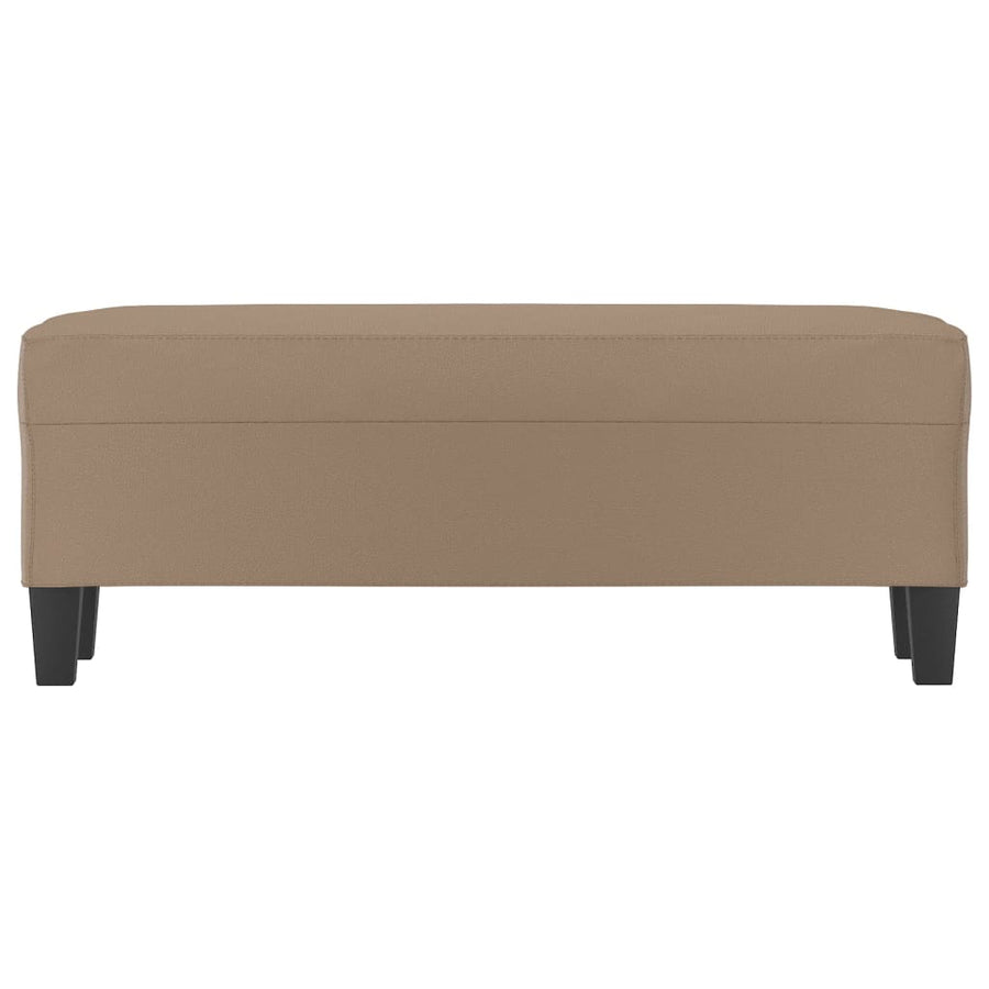 Bankje Kunstleer Kleurig 100 x 35 x 41 cm Cappuccino