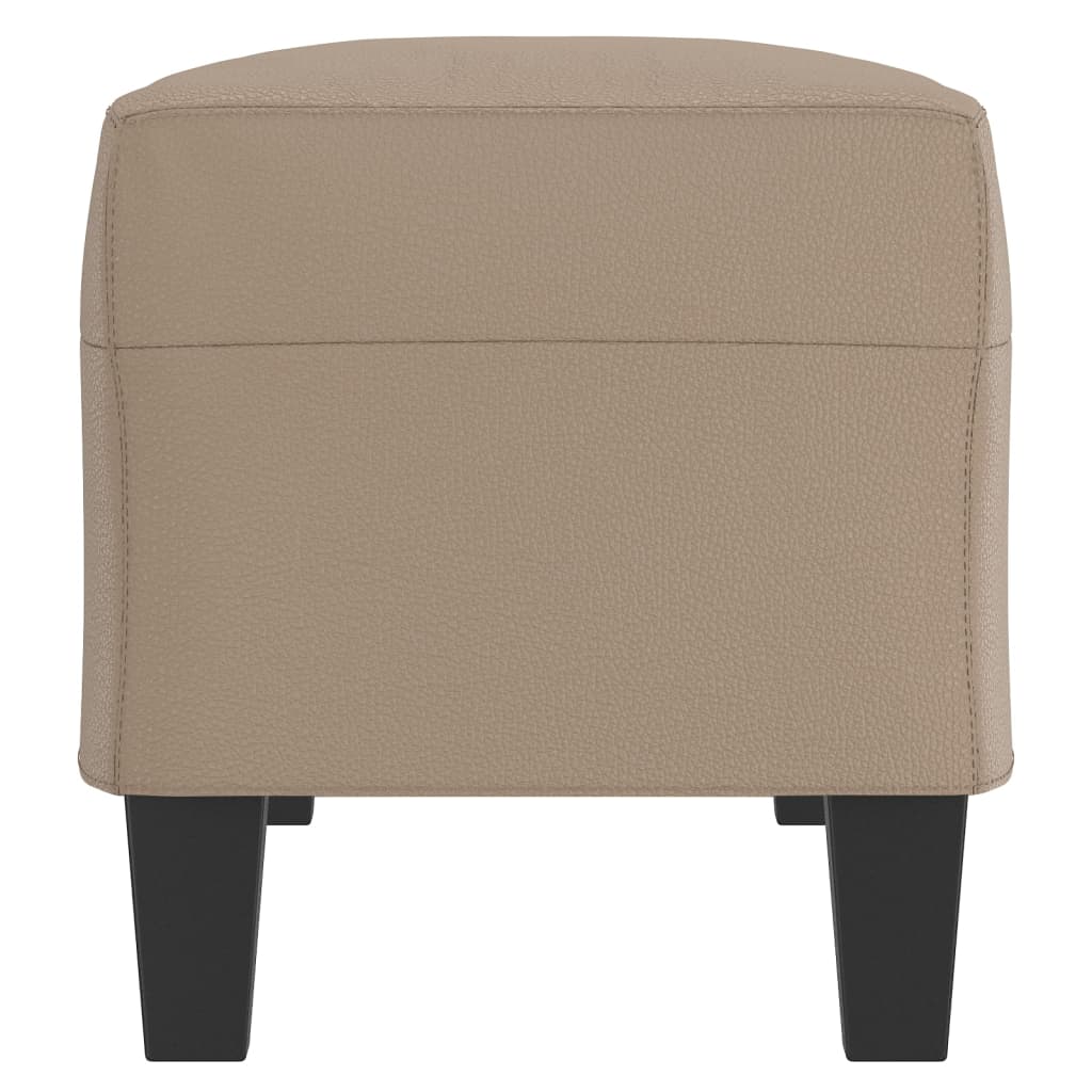 Bankje Kunstleer Kleurig 100 x 35 x 41 cm Cappuccino