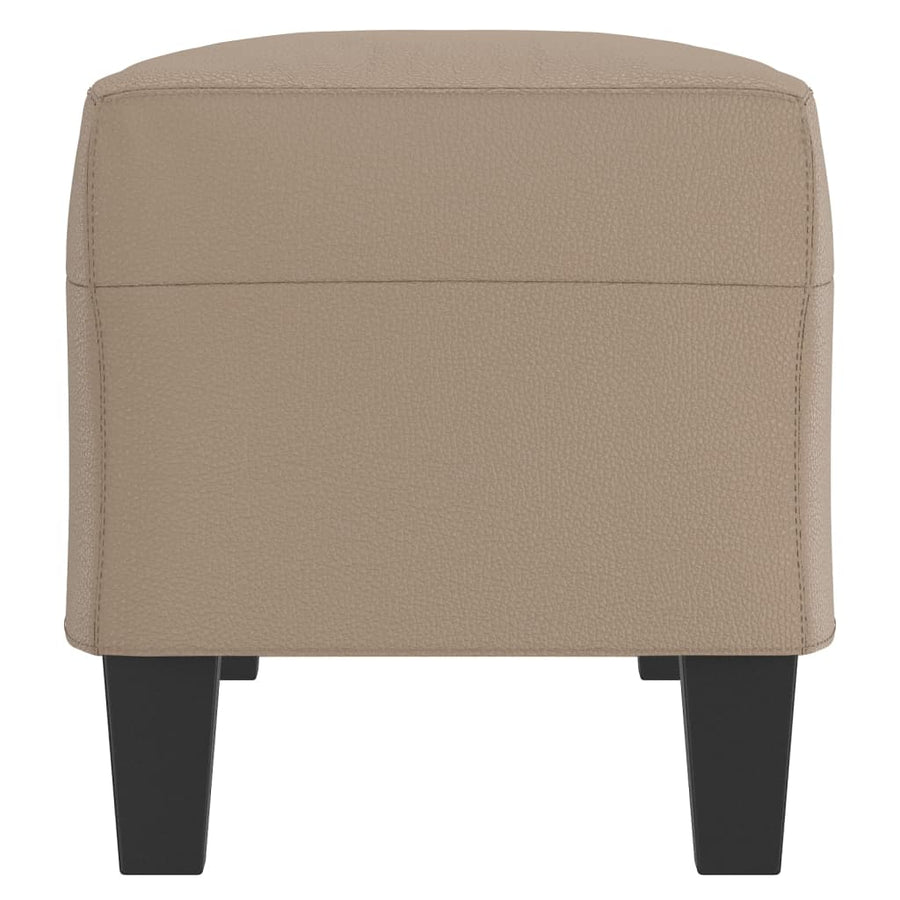 Bankje Kunstleer Kleurig 100 x 35 x 41 cm Cappuccino