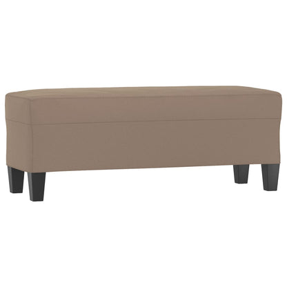 Bankje Microvezelstof 100 x 35 x 41 cm Taupe