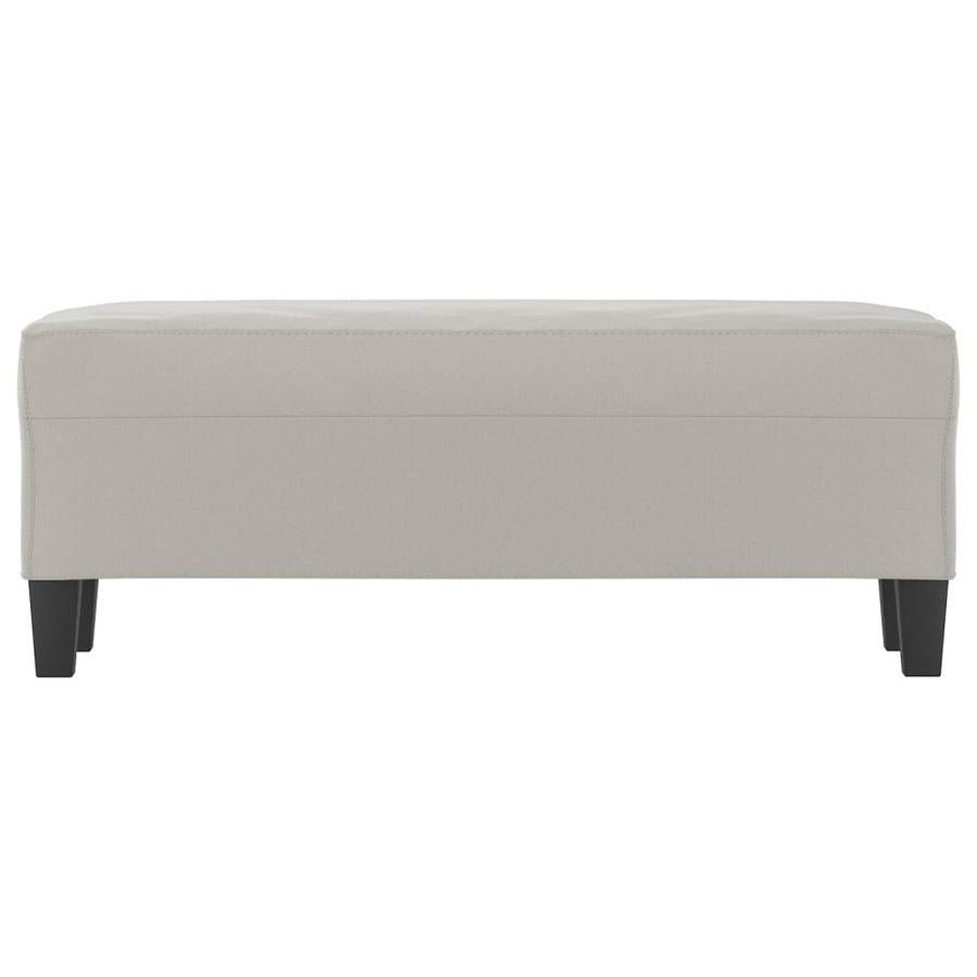 Bankje 100X35X41 Cm Microvezelstof Stof Lichtgrijs