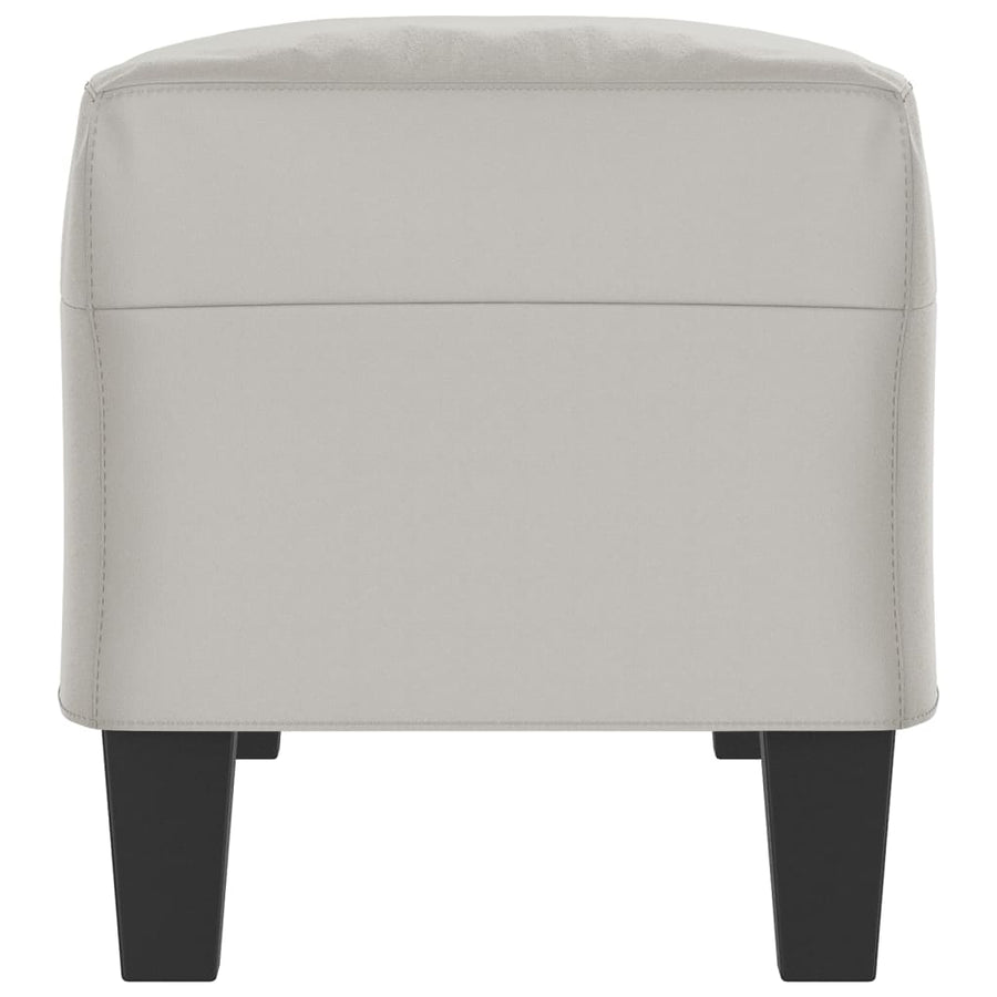 Bankje 100X35X41 Cm Microvezelstof Stof Lichtgrijs