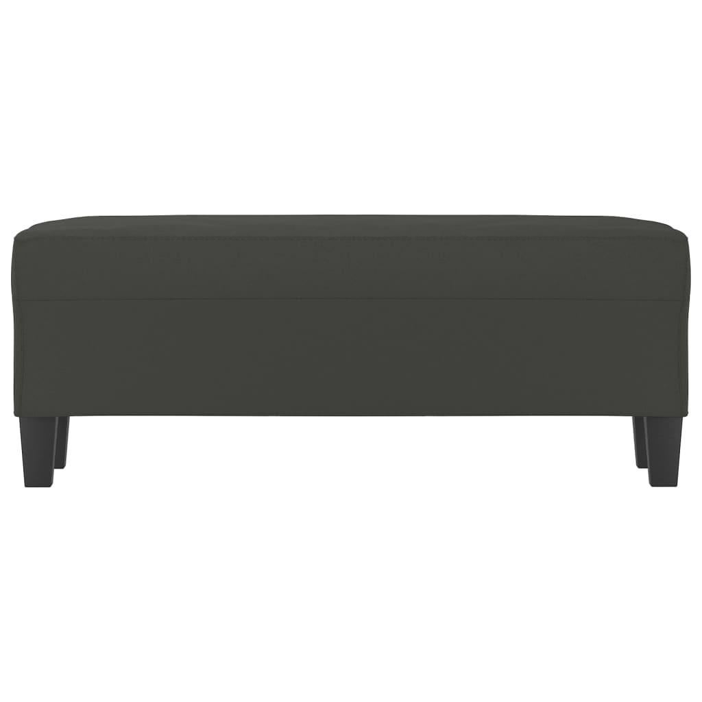 Bankje Microvezelstof 100 x 35 x 41 cm Donkergrijs