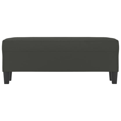 Bankje Microvezelstof 100 x 35 x 41 cm Donkergrijs