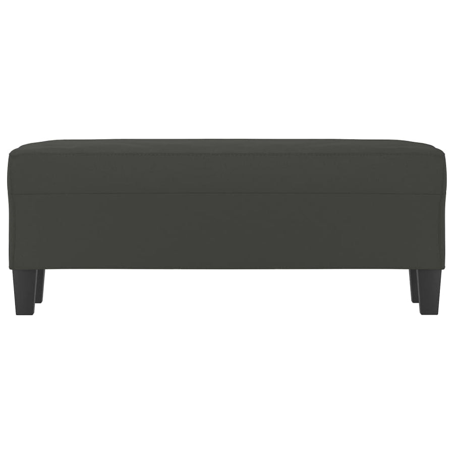 Bankje Microvezelstof 100 x 35 x 41 cm Donkergrijs
