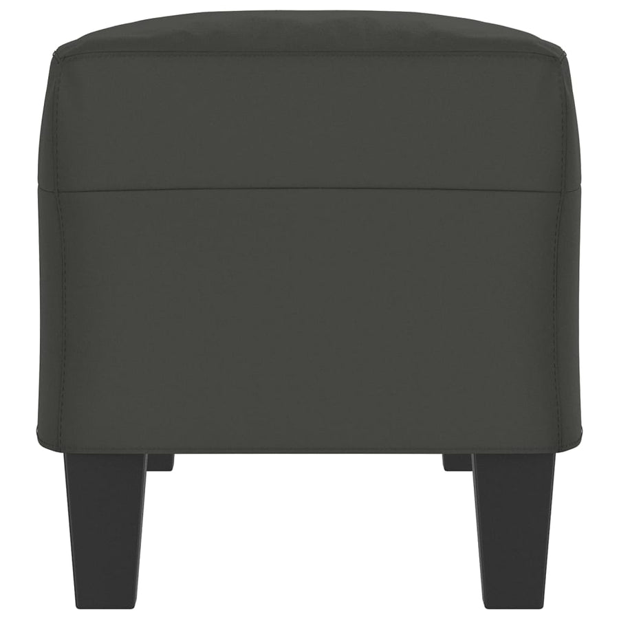 Bankje Microvezelstof 100 x 35 x 41 cm Donkergrijs