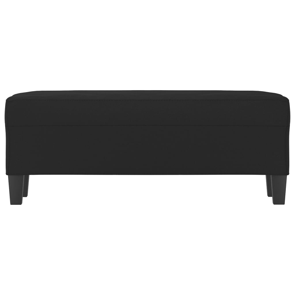 Bankje 100X35X41 Cm Microvezelstof Zwart 100 x 35 x 41 cm