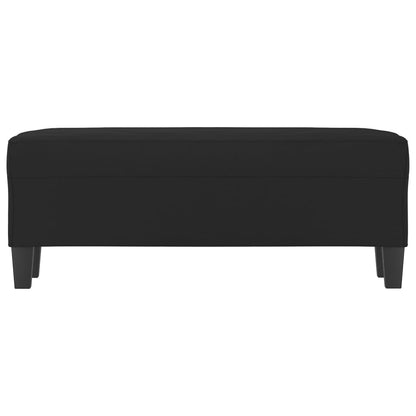 Bankje 100X35X41 Cm Microvezelstof Zwart 100 x 35 x 41 cm