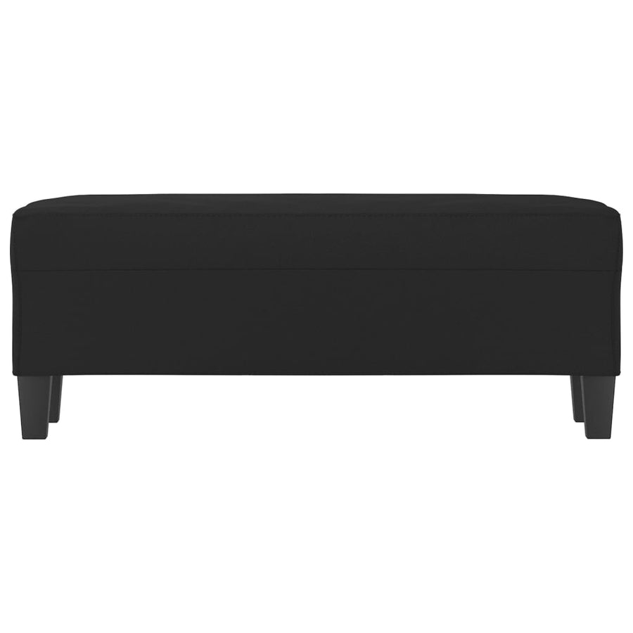 Bankje 100X35X41 Cm Microvezelstof Zwart 100 x 35 x 41 cm