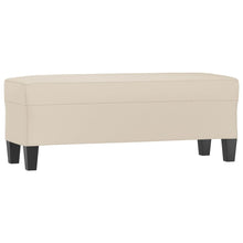 Bankje 100X35X41 Cm Microvezelstof Crèmekleurig