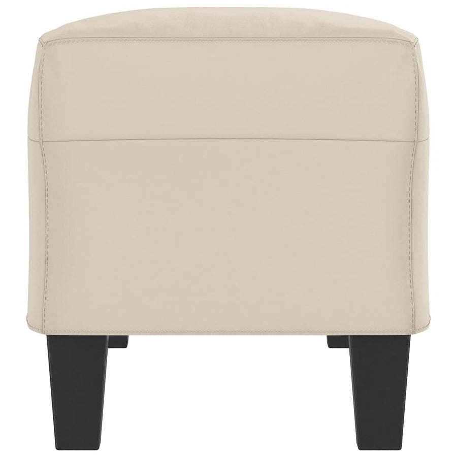 Bankje 100X35X41 Cm Microvezelstof Crèmekleurig