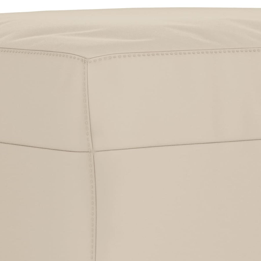 Bankje 100X35X41 Cm Microvezelstof Crèmekleurig