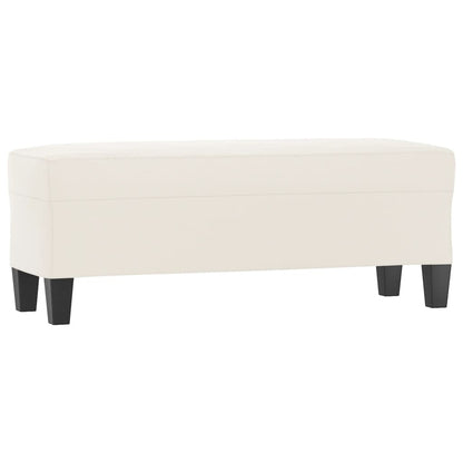 Bankje Microvezelstof 100 x 35 x 41 cm Beige