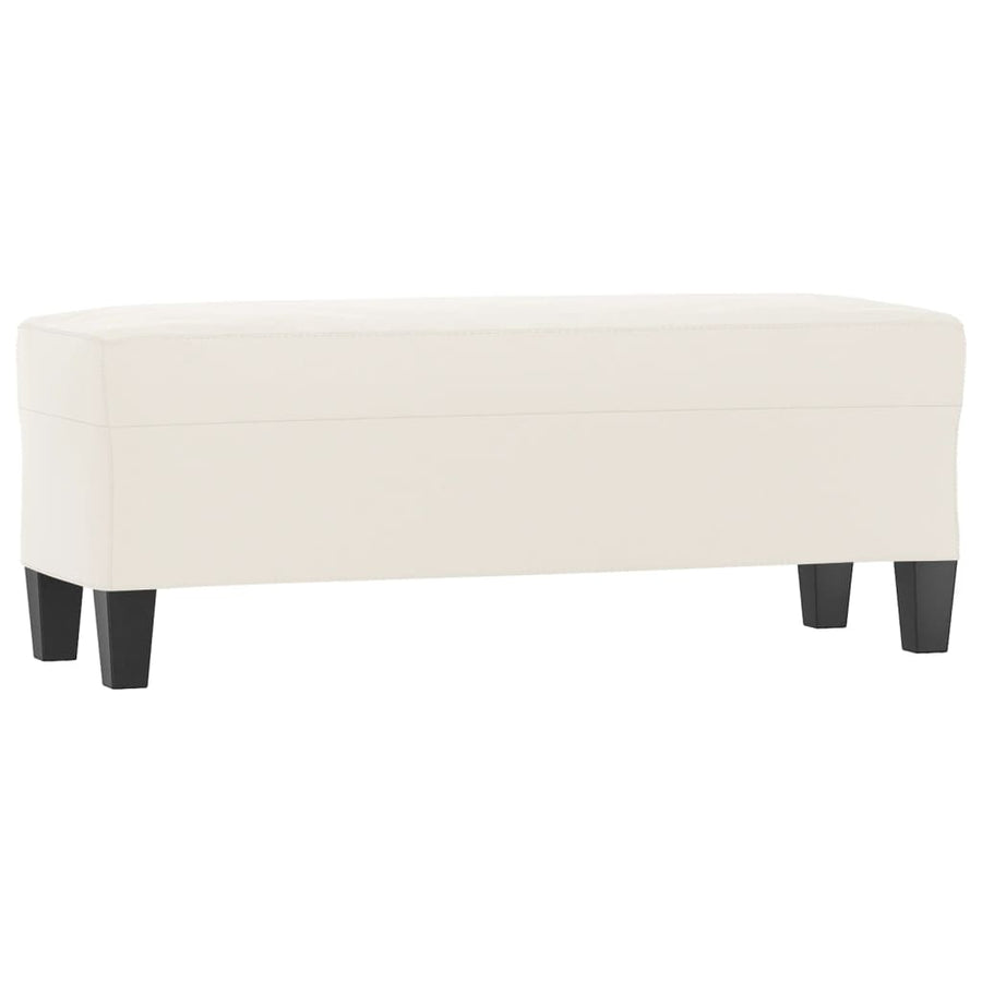 Bankje Microvezelstof 100 x 35 x 41 cm Beige