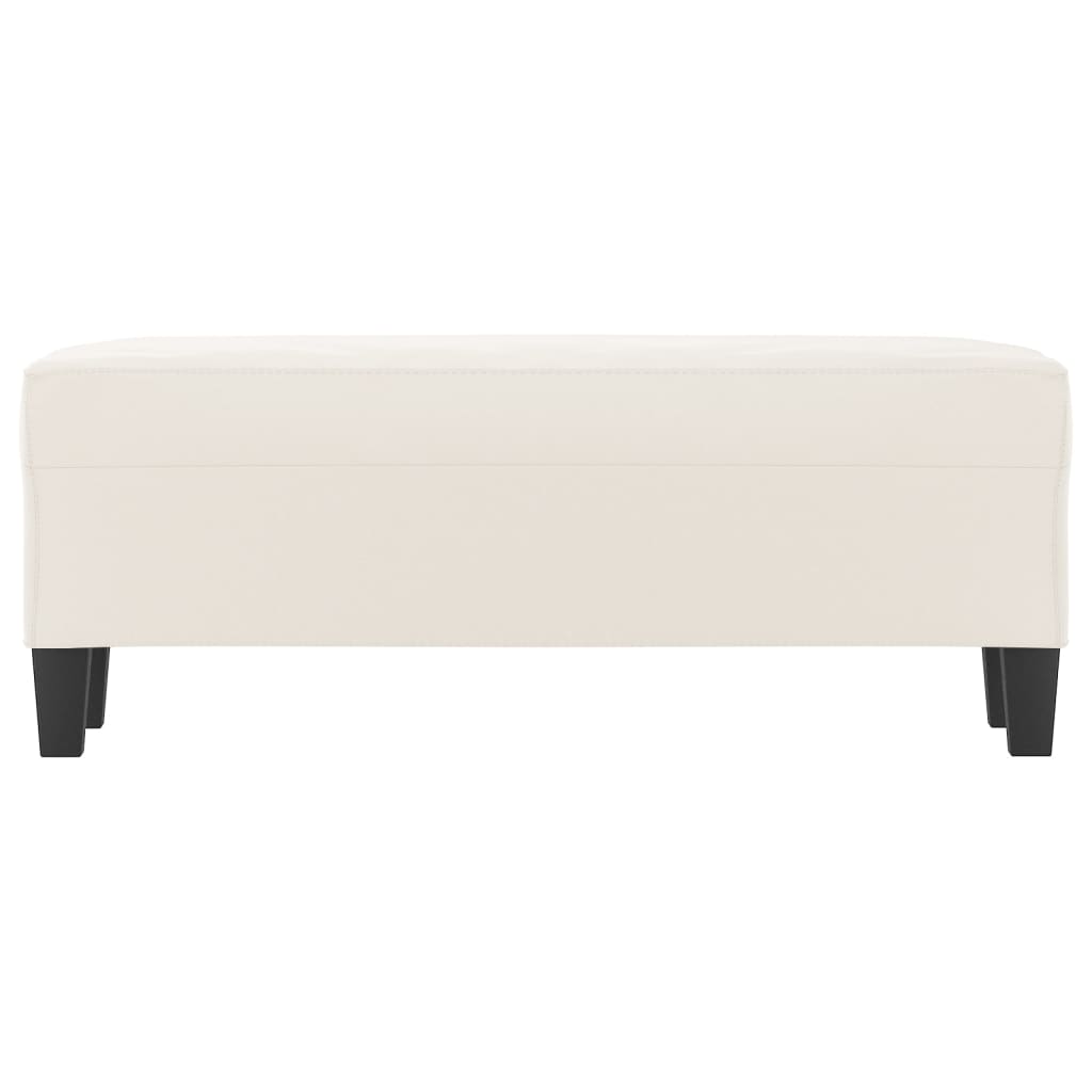Bankje Microvezelstof 100 x 35 x 41 cm Beige