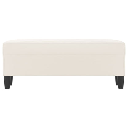 Bankje Microvezelstof 100 x 35 x 41 cm Beige