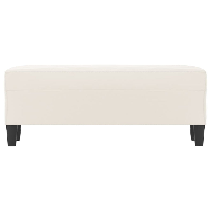 Bankje Microvezelstof 100 x 35 x 41 cm Beige