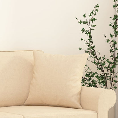 Sierkussens 2 St 40X40 Cm Stof Crèmekleurig