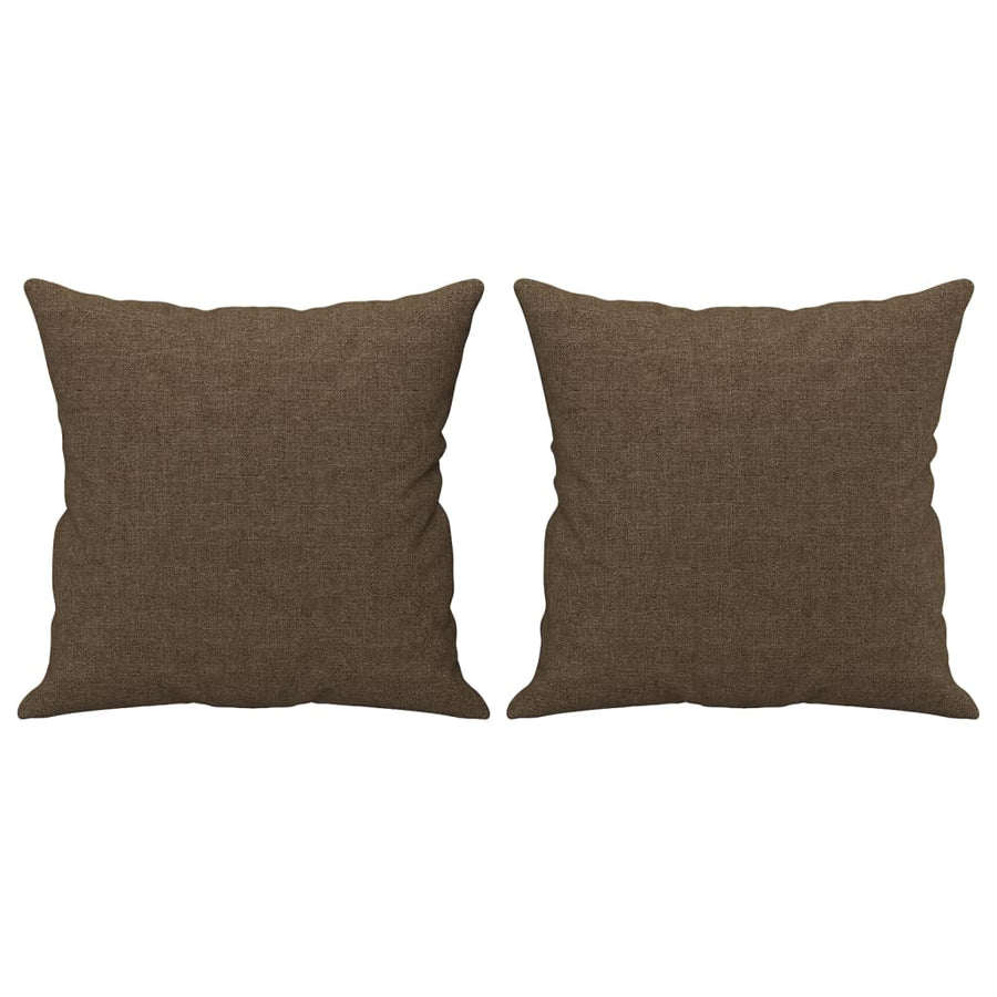 Sierkussens 2 St 40X40 Cm Stof Bruin