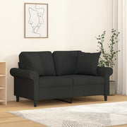 Sierkussens 2 st 40x40 cm zwart polyester