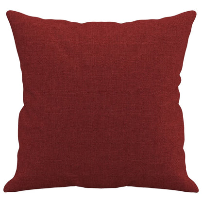 Sierkussens 2 st 40x40 cm stof wijnrood