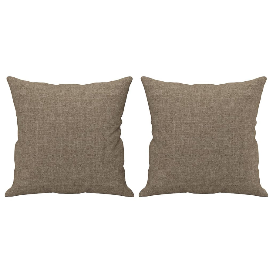 Sierkussens 2 St 40X40 Cm Stof Taupe