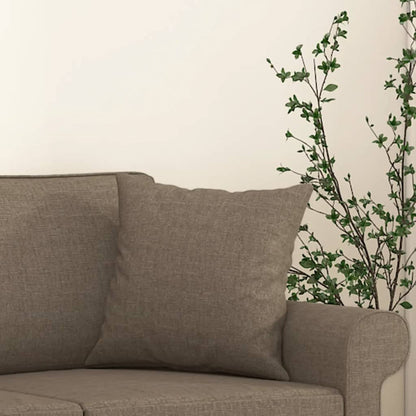 Sierkussens 2 St 40X40 Cm Stof Taupe