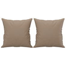 Sierkussens 2 St 40X40 Cm Kunstleer Cappuccino