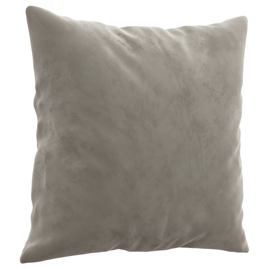 Sierkussens 2 St 40X40 Cm Fluweel Lichtgrijs