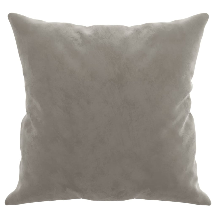 Sierkussens 2 St 40X40 Cm Fluweel Lichtgrijs