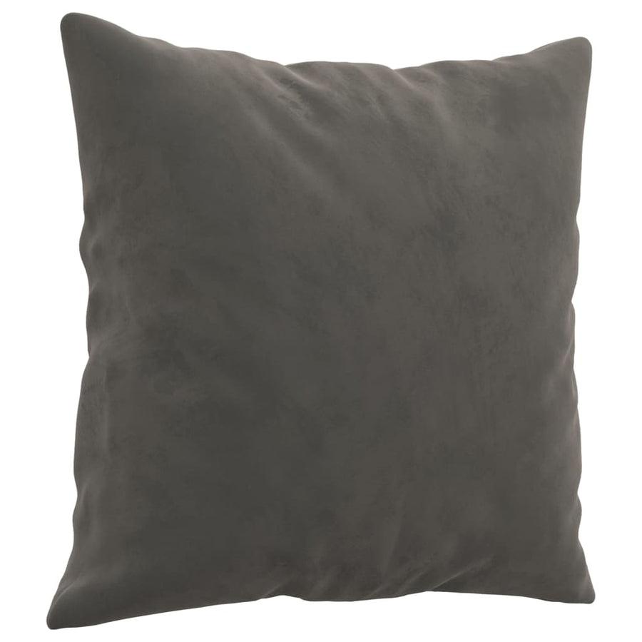 Sierkussens 2 St 40X40 Cm Fluweel Donkergrijs