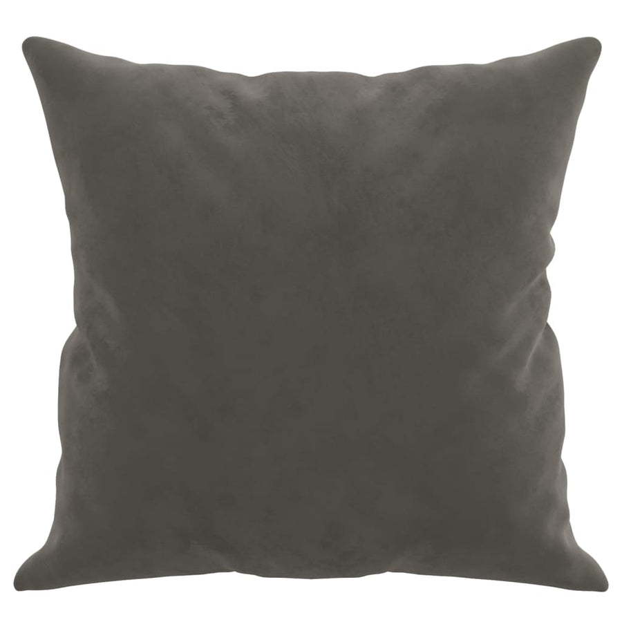 Sierkussens 2 St 40X40 Cm Fluweel Donkergrijs