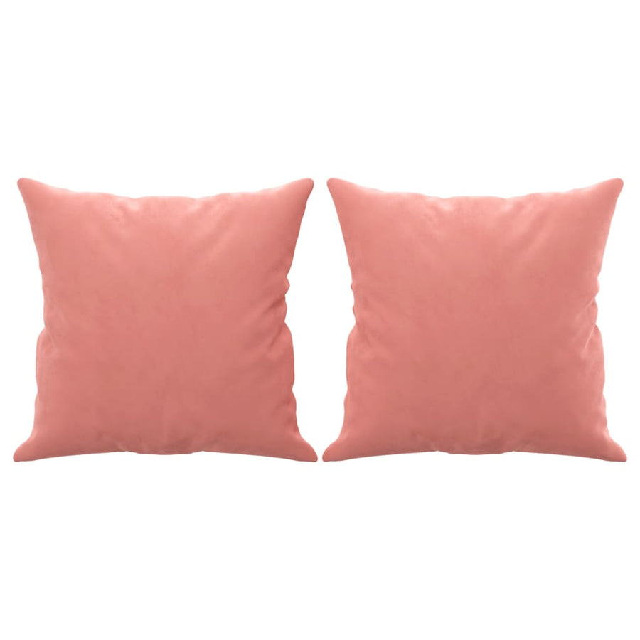 Sierkussens 2 St 40X40 Cm Fluweel Roze